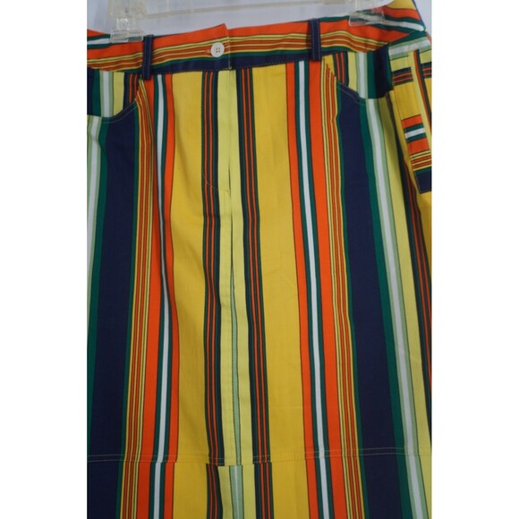 Harve Benard Multicolor Striped Knee Length Pencil Skirt Preppy Mod Retro Sz 12 - Picture 12 of 16